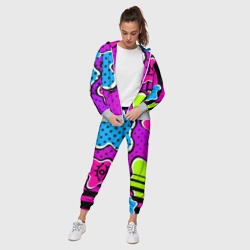 Женский костюм 3D Яркий абстрактный узор в стиле 90х, неоновые цвета - фото 2