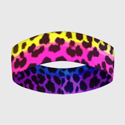 Повязка на голову 3D Leopard Pattern Neon