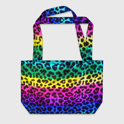 Пляжная сумка 3D Leopard Pattern Neon