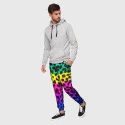 Мужские брюки 3D Leopard Pattern Neon - фото 2