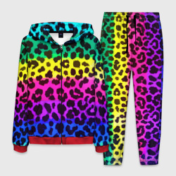 Мужской костюм 3D Leopard Pattern Neon