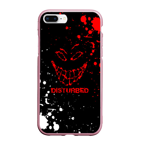 Чехол для iPhone 7Plus/8 Plus матовый Disturbed брызги красок