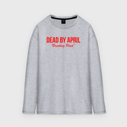 Мужской лонгслив oversize хлопок Dead by april metal,