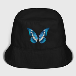 Мужская панама хлопок Blue butterfly синяя красивая бабочка