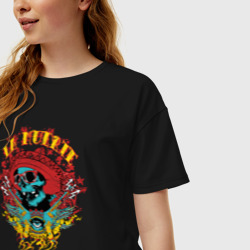 Женская футболка хлопок Oversize La muerte (santa muerte) - фото 2