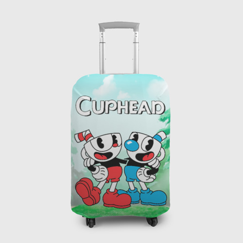 Чехол для чемодана 3D Cuphead Красная и Синяя чашечка , цвет 3D печать