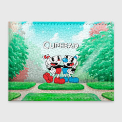 Обложка для студенческого билета Cuphead Красная и Синяя чашечка 