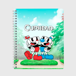 Тетрадь Cuphead Красная и Синяя чашечка 