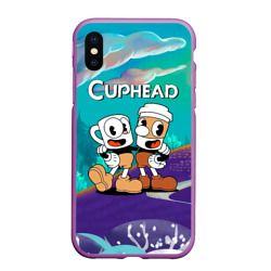 Чехол для iPhone XS Max матовый Cuphead  чашечки