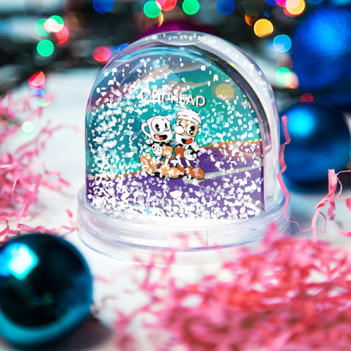 Игрушка Снежный шар Cuphead  чашечки - фото 4