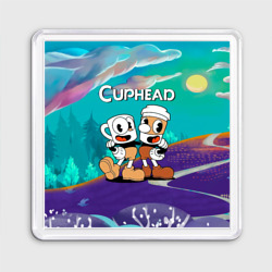 Магнит 55*55 Cuphead  чашечки