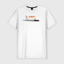Буран шаттл СССР – Мужская футболка хлопок Slim с принтом купить