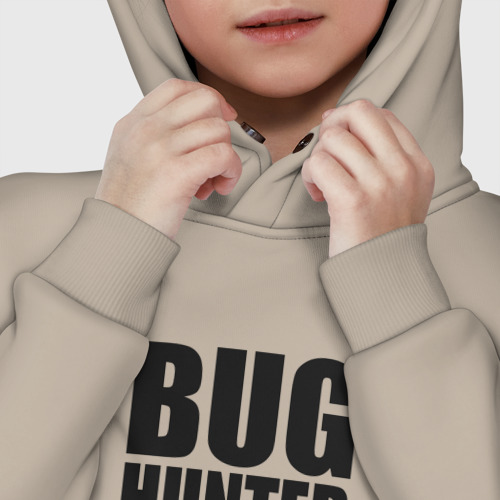 Детское худи Oversize хлопок Bug Хантер, цвет миндальный - фото 7