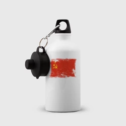 Бутылка спортивная Потрёпанный временем флаг СССР - фото 2