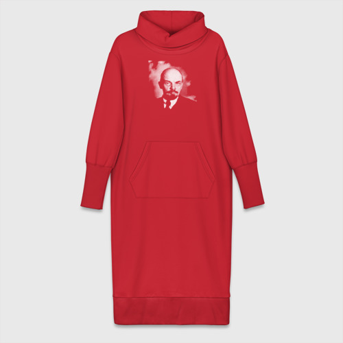 Платье удлиненное хлопок Владимир Ленин