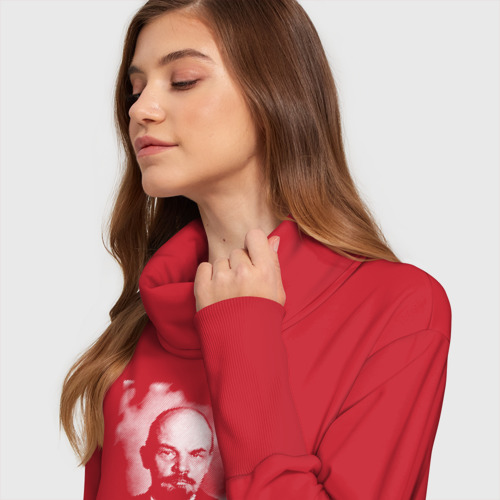 Платье удлиненное хлопок Владимир Ленин - фото 6
