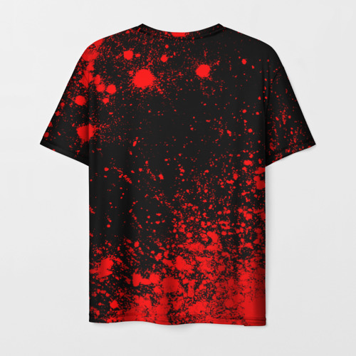 Мужская футболка 3D с принтом Eat Sleep Dead Island Repeat Краска, вид сзади #1