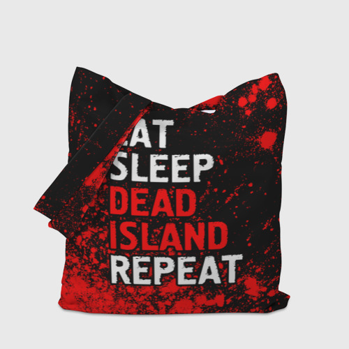 Шоппер 3D с принтом Eat Sleep Dead Island Repeat | Краска, вид сбоку #3