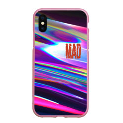 Чехол для iPhone XS Max матовый Neon pattern Mad