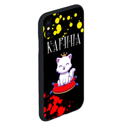 Чехол для iPhone XS Max матовый Карина - кошка - Краска - фото 2