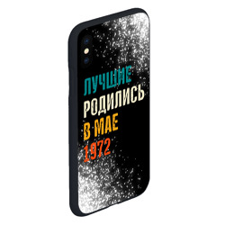 Чехол для iPhone XS Max матовый Лучше Родились в Мае 1972 - фото 2