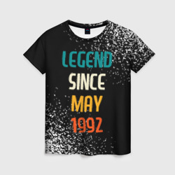 Женская футболка 3D Legend Since May 1992