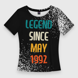 Женская футболка 3D Slim Legend Since May 1992