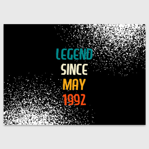 Поздравительная открытка Legend Since May 1992, цвет белый