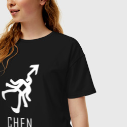 Женская футболка хлопок Oversize Exo Chen - фото 2