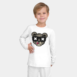 Детская пижама с лонгсливом хлопок Мишка в очках - фото 2