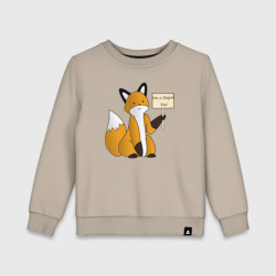 Детский свитшот хлопок I am a stupid fox