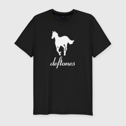 Мужская футболка хлопок Slim Deftones лошадь