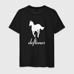 Мужская футболка хлопок Deftones лошадь