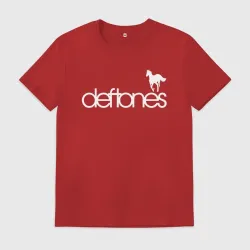 Мужская футболка хлопок Deftones лошадь