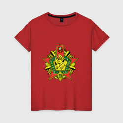 Женская футболка хлопок Пограничник КГБ СССР