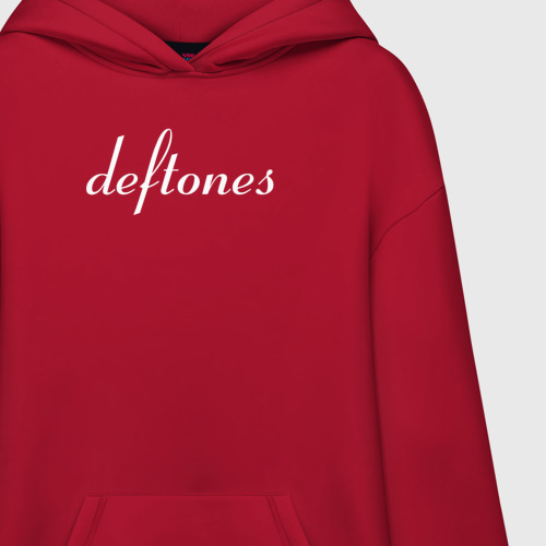 Deftones top red hoodie