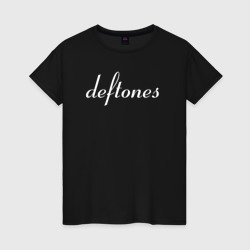 Женская футболка хлопок Deftones rock