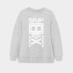 Женский свитшот oversize без начеса хлопок 5FDP AfterLife logo