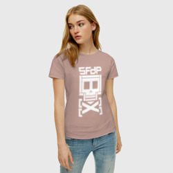 Женская футболка хлопок 5FDP AfterLife logo - фото 2
