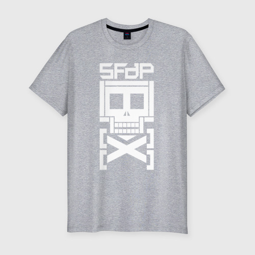 Мужская футболка хлопок Slim с принтом 5FDP AfterLife logo, вид спереди #2