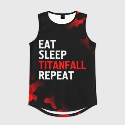 Мужская спортивная майка 3D Eat Sleep Titanfall Repeat + Милитари