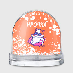 Игрушка Снежный шар Ирочка кошечка Краска