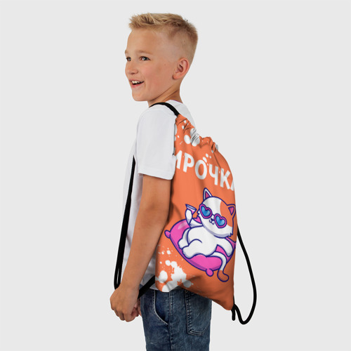 Рюкзак-мешок 3D Ирочка кошечка Краска - фото 3