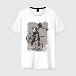 Bike punk girl fix – Мужская футболка хлопок с принтом купить со скидкой в -20%