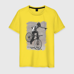Bike punk girl fix – Мужская футболка хлопок с принтом купить со скидкой в -20%
