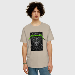 Мужская футболка хлопок Oversize Metallica - thrash metal - фото 2