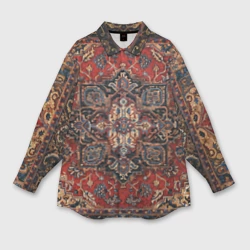 Женская рубашка oversize 3D Ковёр палас