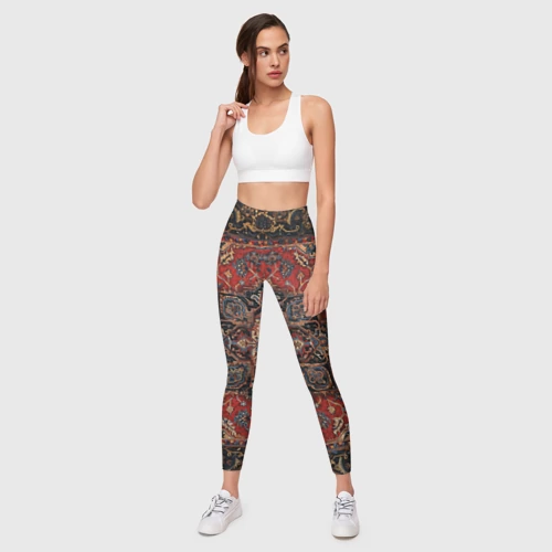 Леггинсы 3D Ковёр палас - фото 5