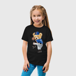 Детская футболка хлопок Мишка бейсболист - фото 2