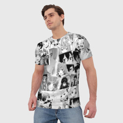 Мужская футболка 3D Восхождение героя щита паттерн - фото 2
